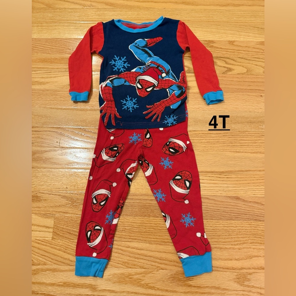 Spider-Man Kids Pajamas - Red and Blue